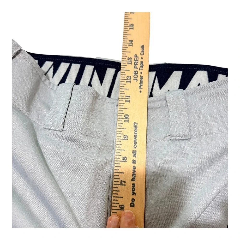 2 Pairs Nike Dri-FIT Swingman Baseball Pants Gray Navy Piped Small